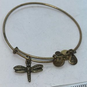 Brass Alex & Ani Adjustable Brass Bracelet